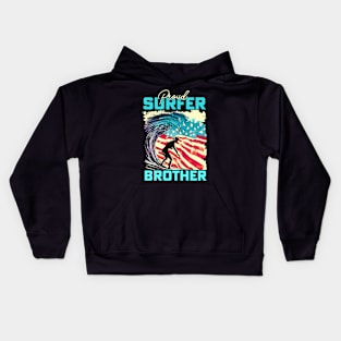 Proud Surfer Brother Kids Hoodie